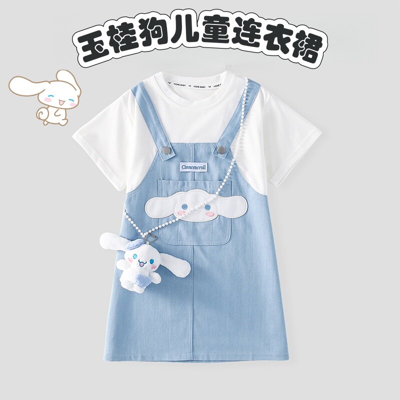 玉桂狗连衣裙洋气夏装女孩背带裙
