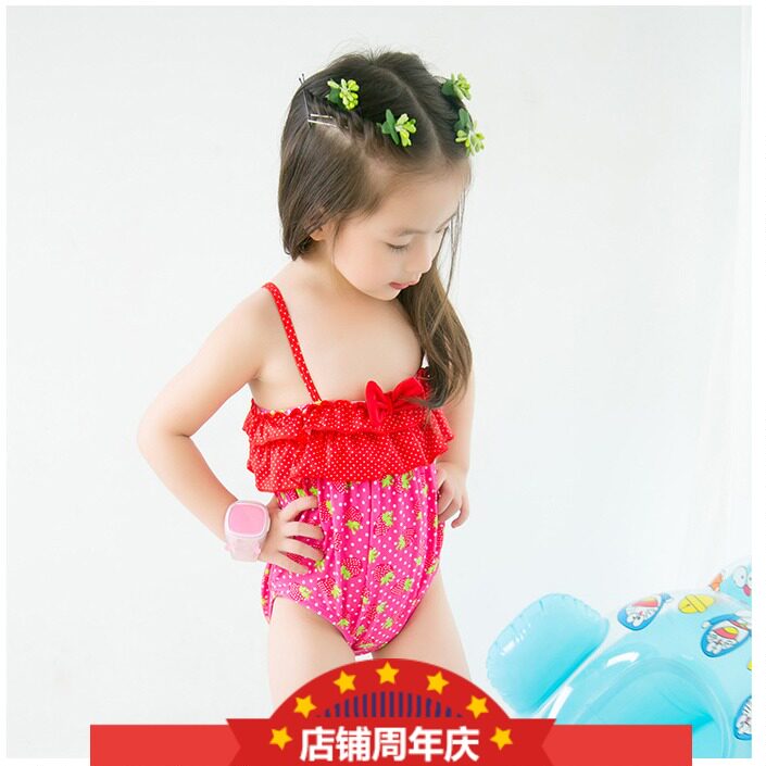连体印花温泉幼儿游泳衣