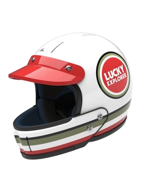 探险家帕梅拉VELDT复古头盔摩托车帽檐女冬季巡航哈雷机车3C认证