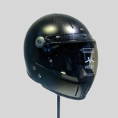 碳布哑光黑银箔下巴三C电动车半盔veldt摩托车头盔男女摩托车头盔