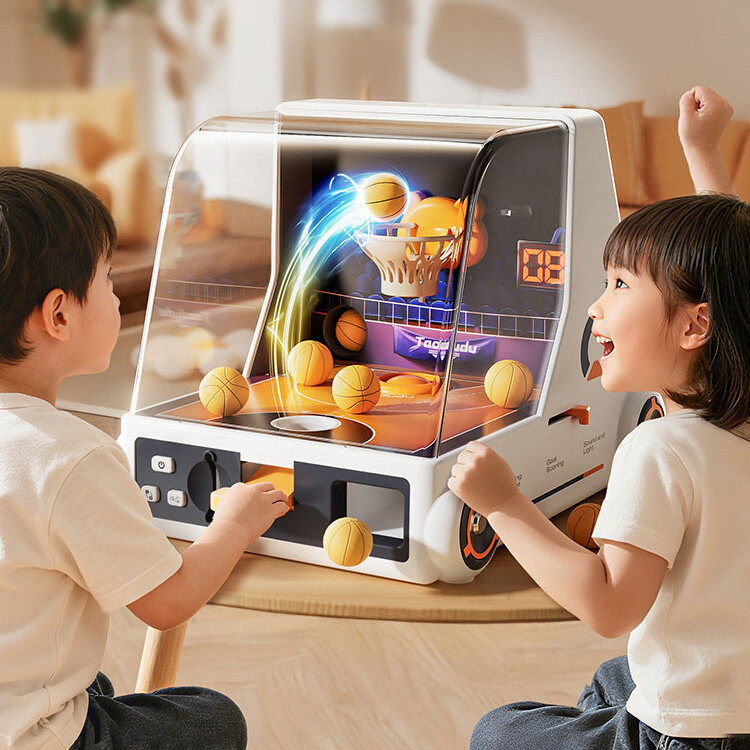 移动篮筐投篮机儿童玩具益智蓝球游戏3到6岁小男孩10生日新年礼物