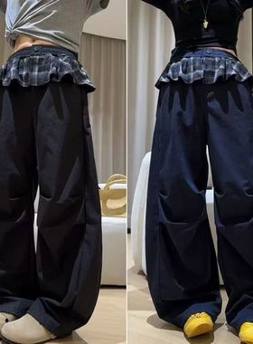 阿尼卡ANIKA2025冬新款童女童裤加绒加厚直筒裤卫裤休闲运动裤