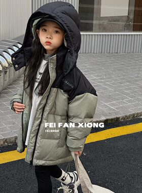 菲凡熊儿童羽绒服新款冬季新款加厚保暖时尚高端男女童羽绒服外套
