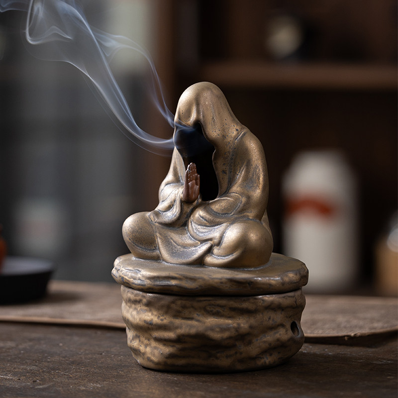 禅意无相达摩盘香炉盘香炉香薰炉家用檀沉香熏香室内仿古室内摆件,家居饰品,香托/香盘/香座/香插,淘宝优惠券,粉丝福利购,淘宝优惠卷