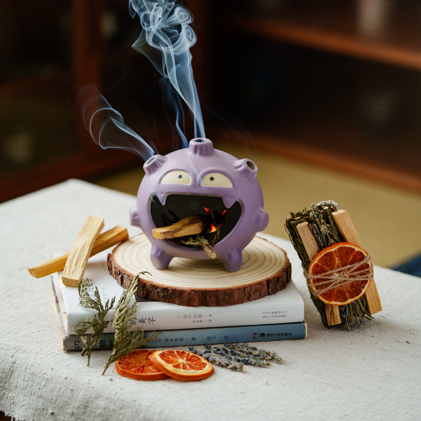 能量草仗香薰炉瓦斯壁炉图片