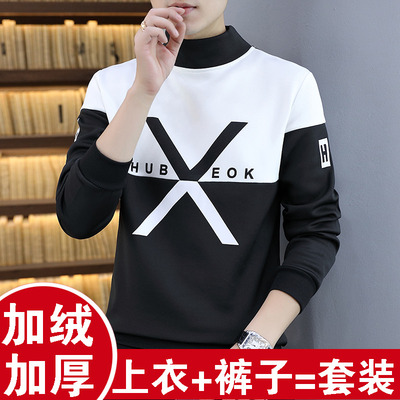 保暖内衣加绒加厚可外穿男套装