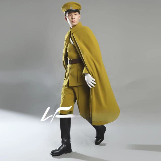 新款毛呢披风民国军装剧本杀摄影楼写真包邮军阀表演出2022年春季