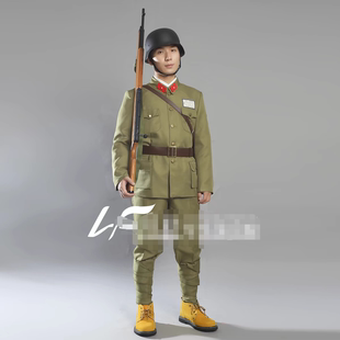 八佰国军士兵服影视表演出话剧本杀演绎推理舞台服装