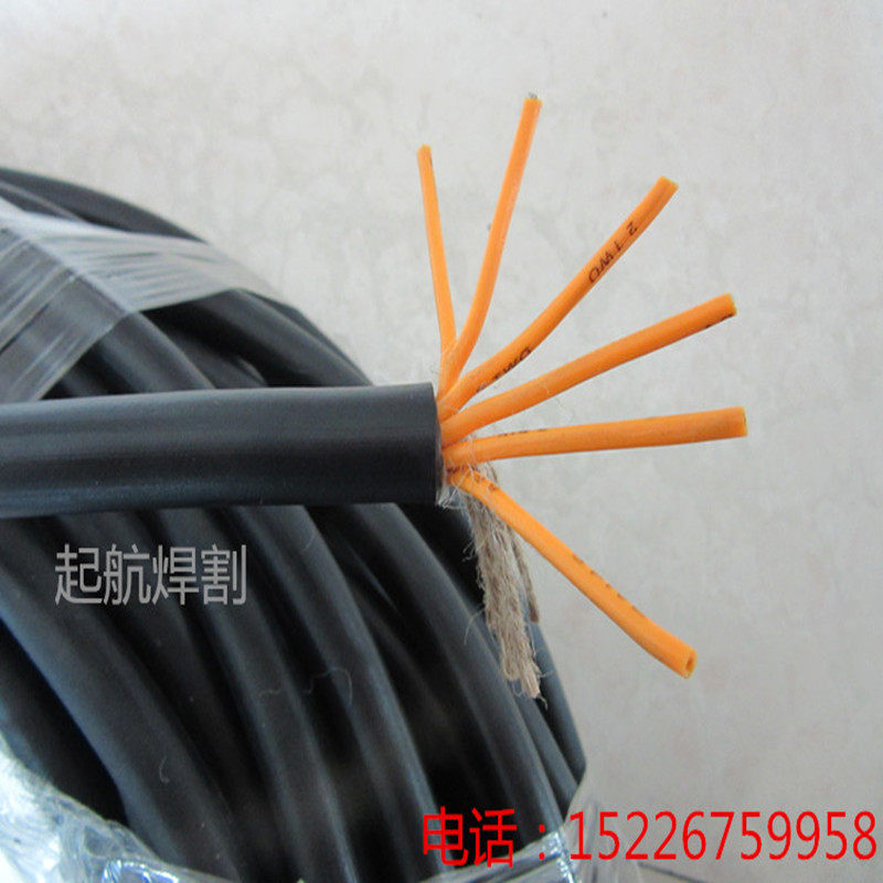 电源线二保焊机6芯7芯9连接控送丝机六芯七芯九四紫铜镀锡控制线