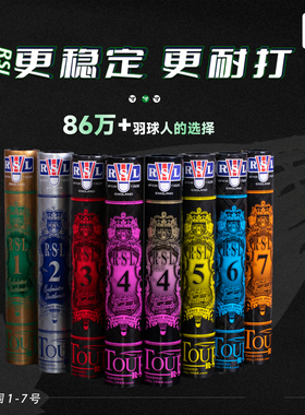 RSL羽毛球亚狮龙正品4/5/6/7号专业训练耐打四五六七号比赛专用球