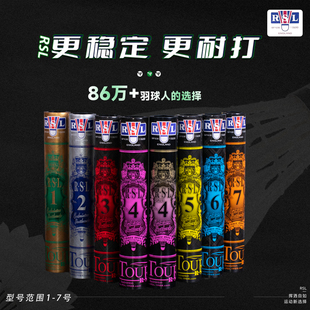 RSL羽毛球亚狮龙正品4/5/6/7号专业训练耐打四五六七号比赛专用球
