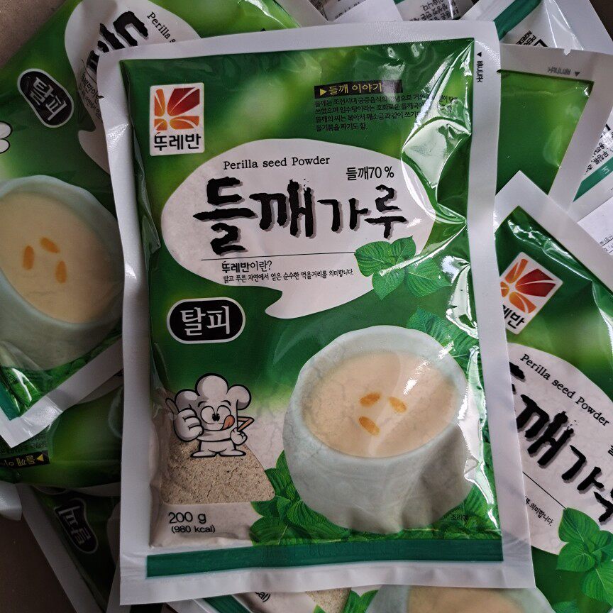 原装进口苏子粉现磨去皮韩国紫苏子粉200g熟的无皮紫苏籽粉紫苏粉