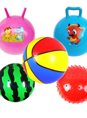 球儿童玩具宝宝小皮球弹力球幼儿园专用球类玩具婴儿西瓜球拍拍球
