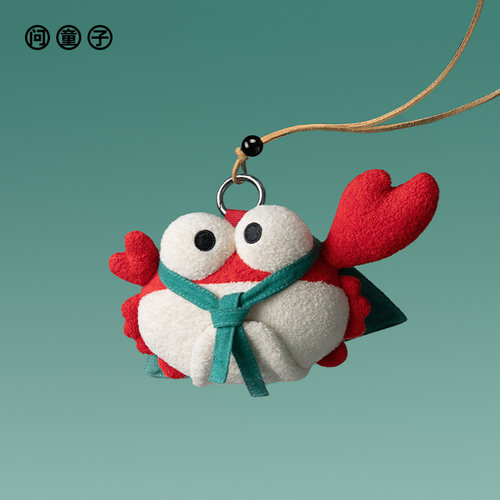 问童子毛绒布艺玩偶包包小挂件