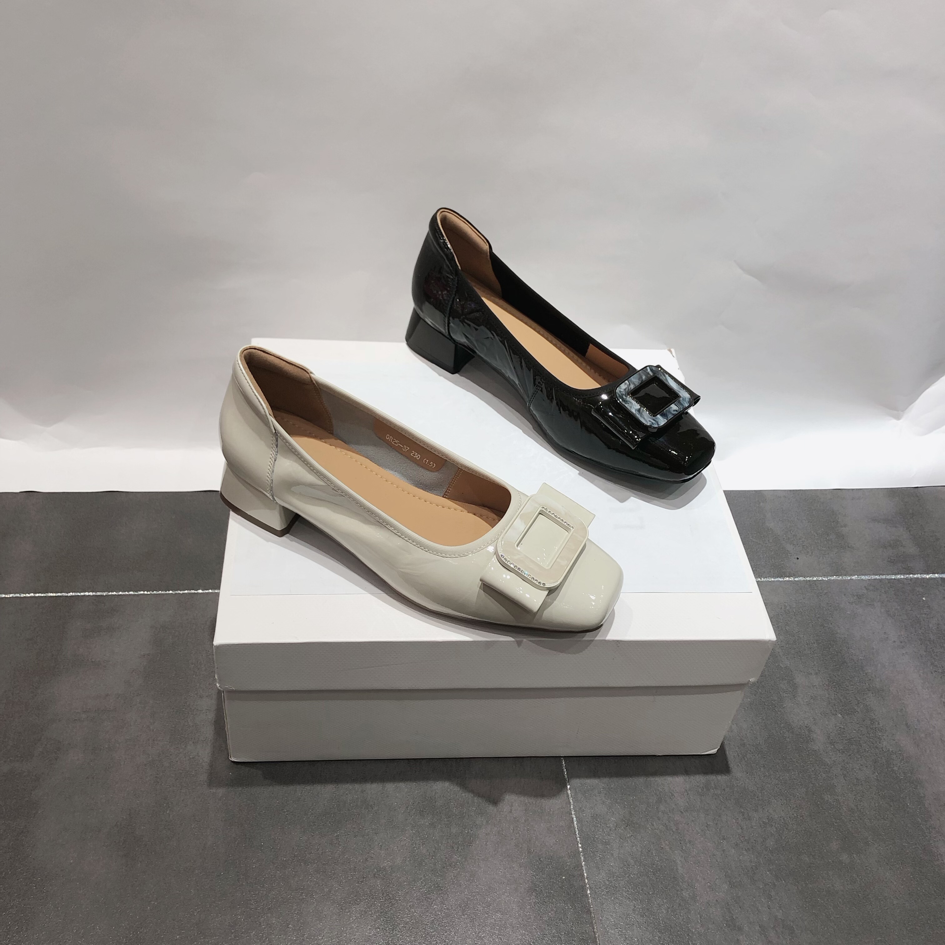 LFR真皮蝴蝶结扣式单鞋女2026新款气质百搭小香风晚晚浅口豆豆鞋,女鞋,乐福鞋（豆豆鞋）,淘宝优惠券,粉丝福利购,淘宝优惠卷