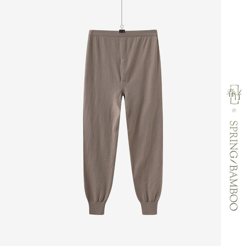 春竹冬季新款山羊绒休闲百搭时尚简约男士羊绒裤