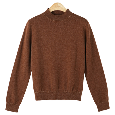 春竹长袖半高领山羊绒羊绒衫