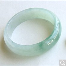 手镯冰种玉镯 天然老坑翡翠a货玉手镯 女款 飘绿玉翡翠手镯 玉镯子