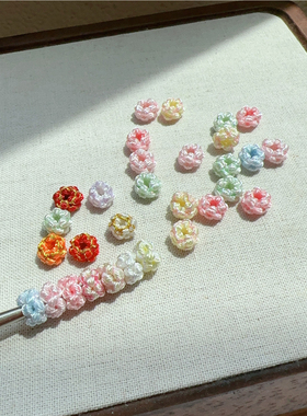 手工编织桃花结配件diy手绳手链