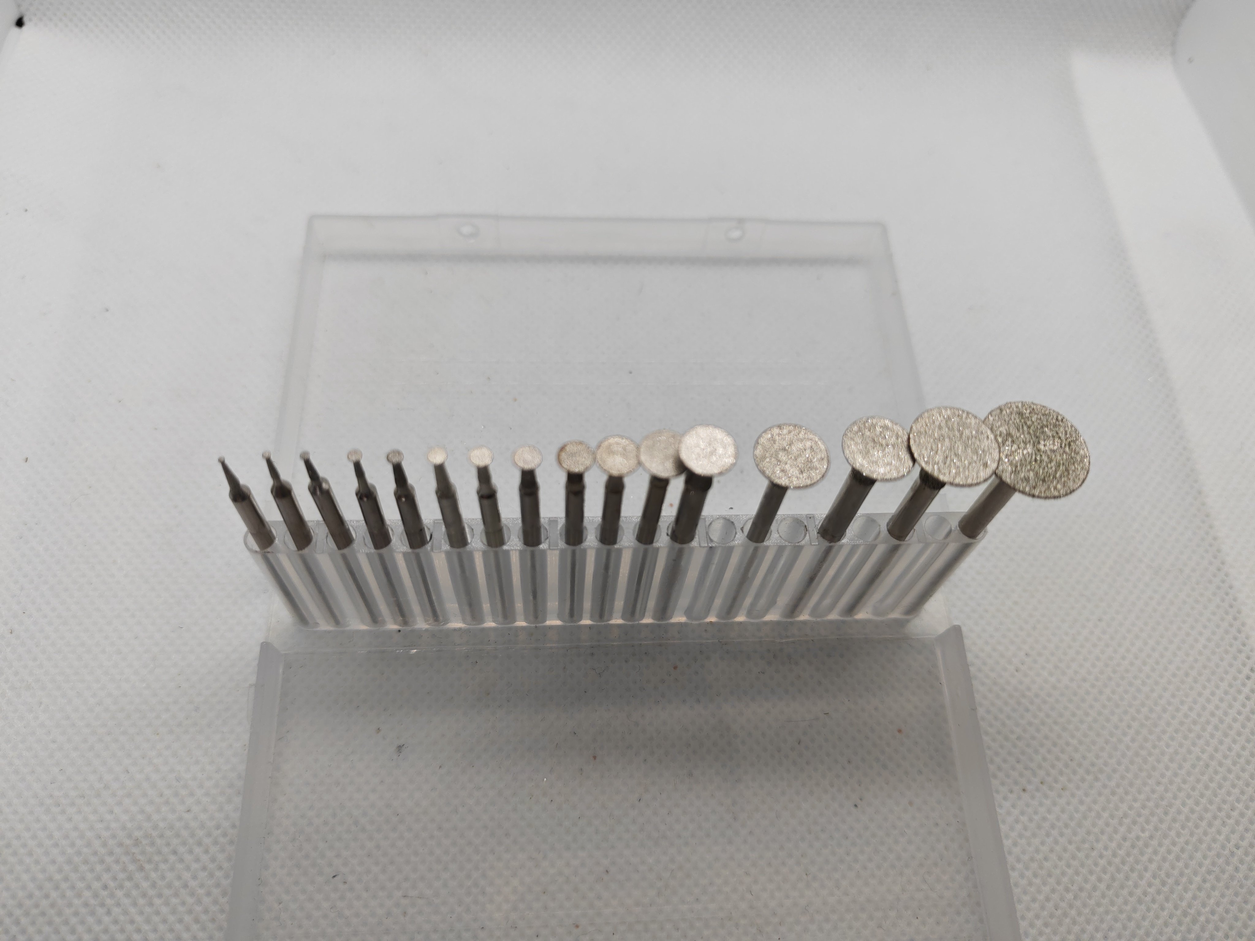 K针薄片钉头金刚砂磨针T型翡翠原石去皮打磨头玉雕配件工具薄切片