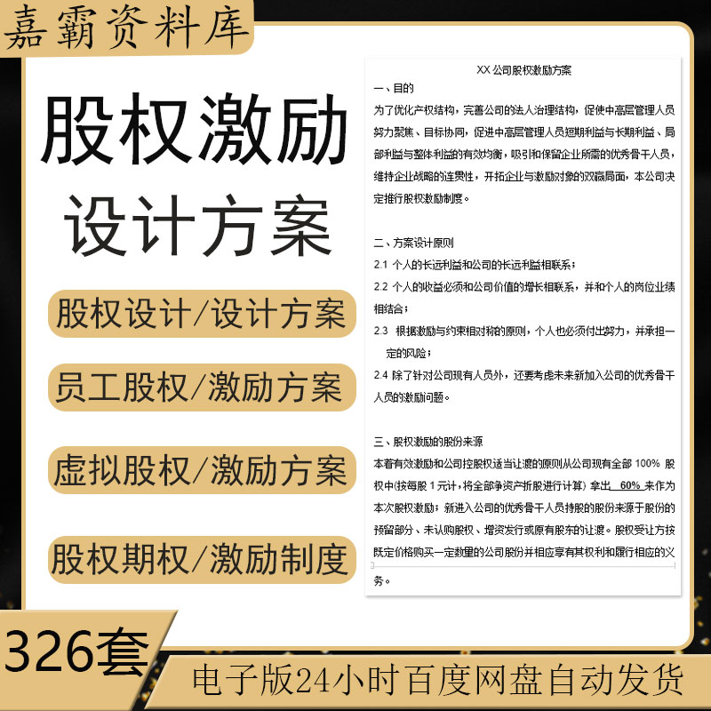 公司股权激励方案股权设计方案股东协议上市公司股权架构PPT模板