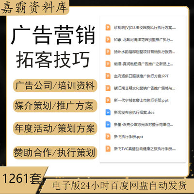 广告营销拓客技巧提案赞助合作执行细案媒介公关活动策划方案资料