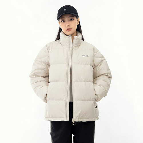 立领羽绒服90白鸭绒保暖防寒外套