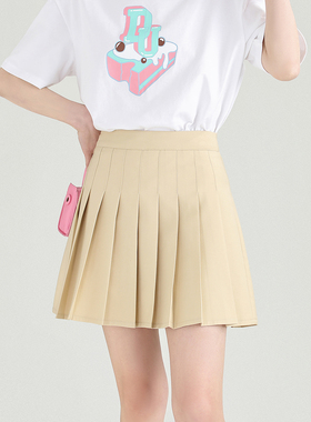 半身百褶裙女小个子高腰显瘦学院风短裙百搭
