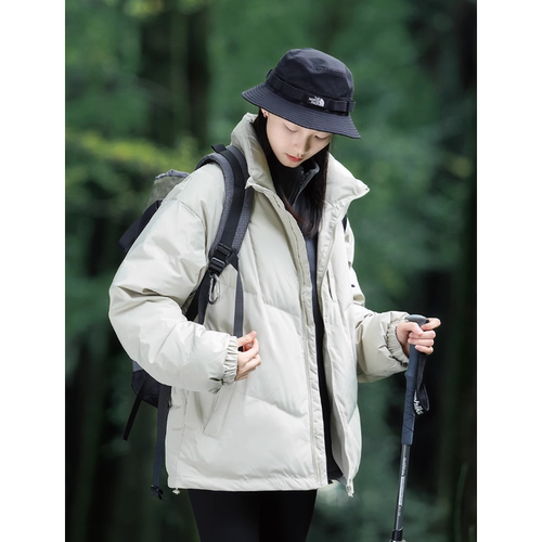 日系纯色立领棉服外套男CityBoy冬季宽松加厚棉衣