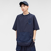 男生夏季 T恤日系男女同款 短袖 T恤轻户外机能工装