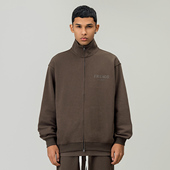 高街情侣款 FOH 上衣外套 新款 美式 厚板字母拉链立领开衫 卫衣男春季