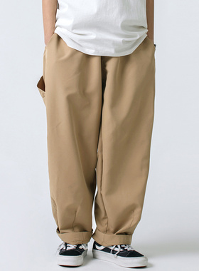 日系CityBoy宽松复古工装长裤廓形潮牌休闲长裤