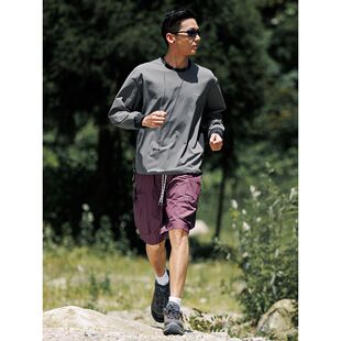 T恤透气宽松散热速干上衣潮 户外运动防泼水长袖 男女同款 夏季