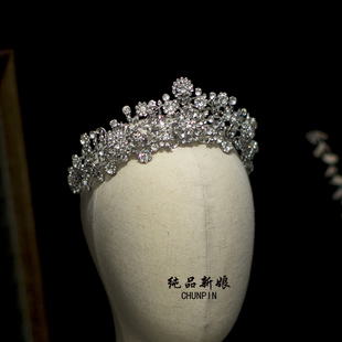 新款皇冠头饰新娘结婚纱晚礼服韩式甜美王冠发饰晚礼服生日配饰品