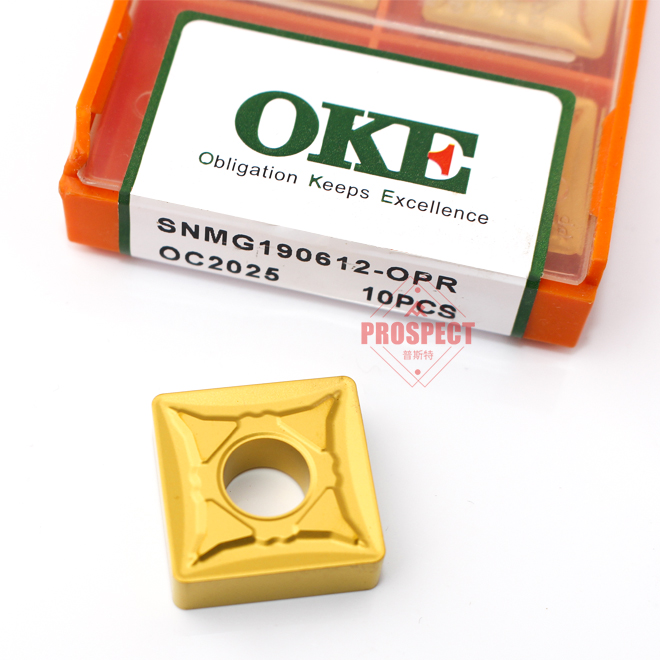正品株洲欧科亿数控刀片四方刀粒外圆内孔钢件加工SNMG190612-OPR