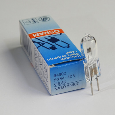 OSRAM欧司朗12V50W 64602 G6.35 NAED 54607长寿命显微镜卤钨灯泡