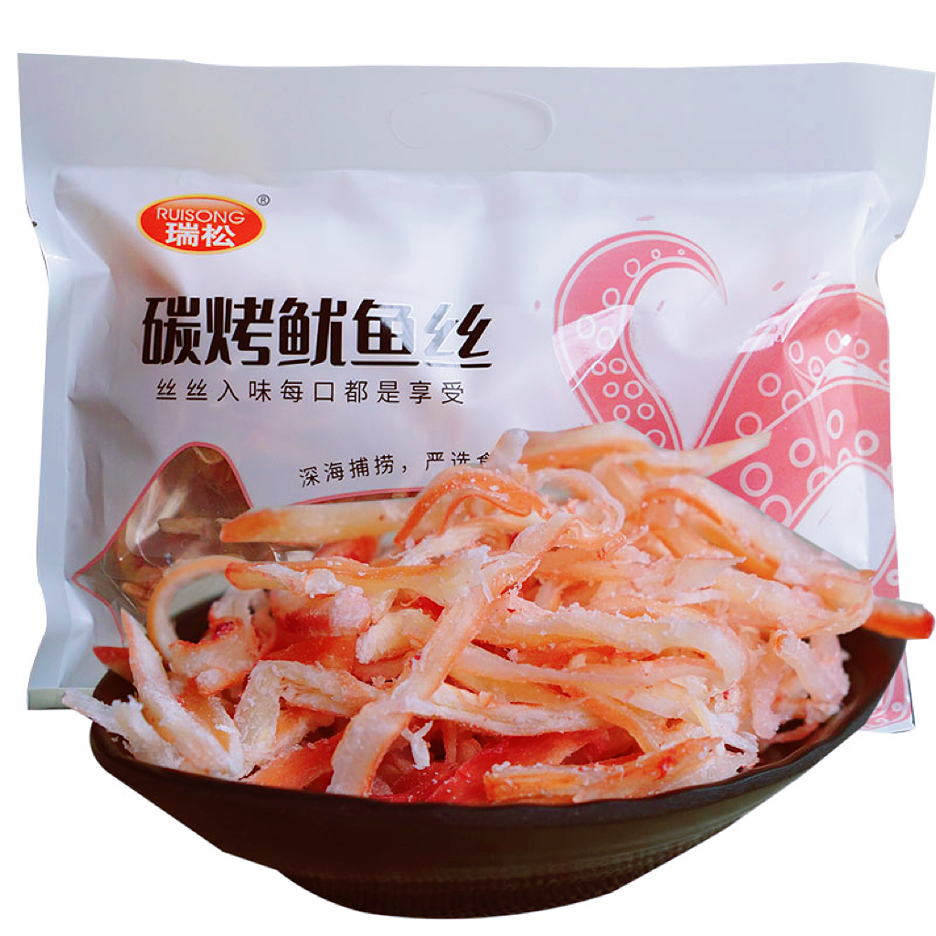 瑞松碳烤鱿鱼丝300g海味零食