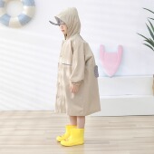 日系2026新纯色可亲子薄款 儿童雨衣防水全身男女小学生成人雨披