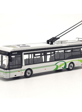 95文创 1：110 上海公交 青年JNP6120BEVI 14路合金公交模型