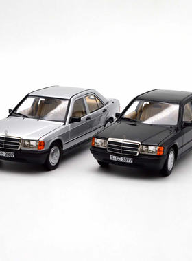 诺威尔NOREV1:18老款奔驰C1984年奔驰190E 合金仿真汽车模型