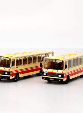 北京公交新品 1:64 黑色/白色轮毂黄海919路公交车合金静态模型