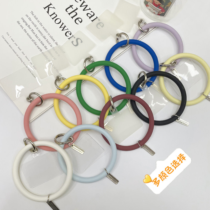 适用苹果手环手机壳挂绳新女款抖音小米腕带华为vivo圆环oppo