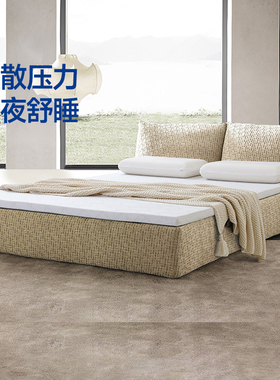 梦百合酒店零压房记忆棉0压薄床垫榻榻米日式多用海绵软褥子软垫