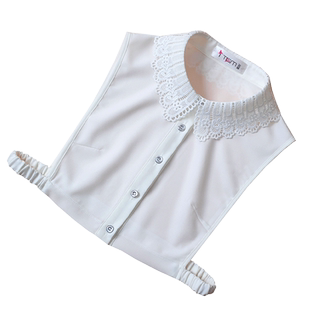 艾藤打底雪纺假领子女百搭假领内搭衬衫镂空装饰假衣领配卫衣毛衣