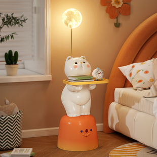 创意儿童床头柜带灯卧室可爱床边柜小型床头置物架卡通神器替代品