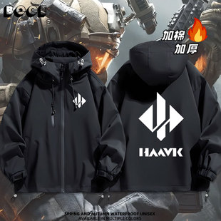 三角洲行动周边哈夫克G.T.I.阿萨拉组织标志加棉加厚连帽夹克