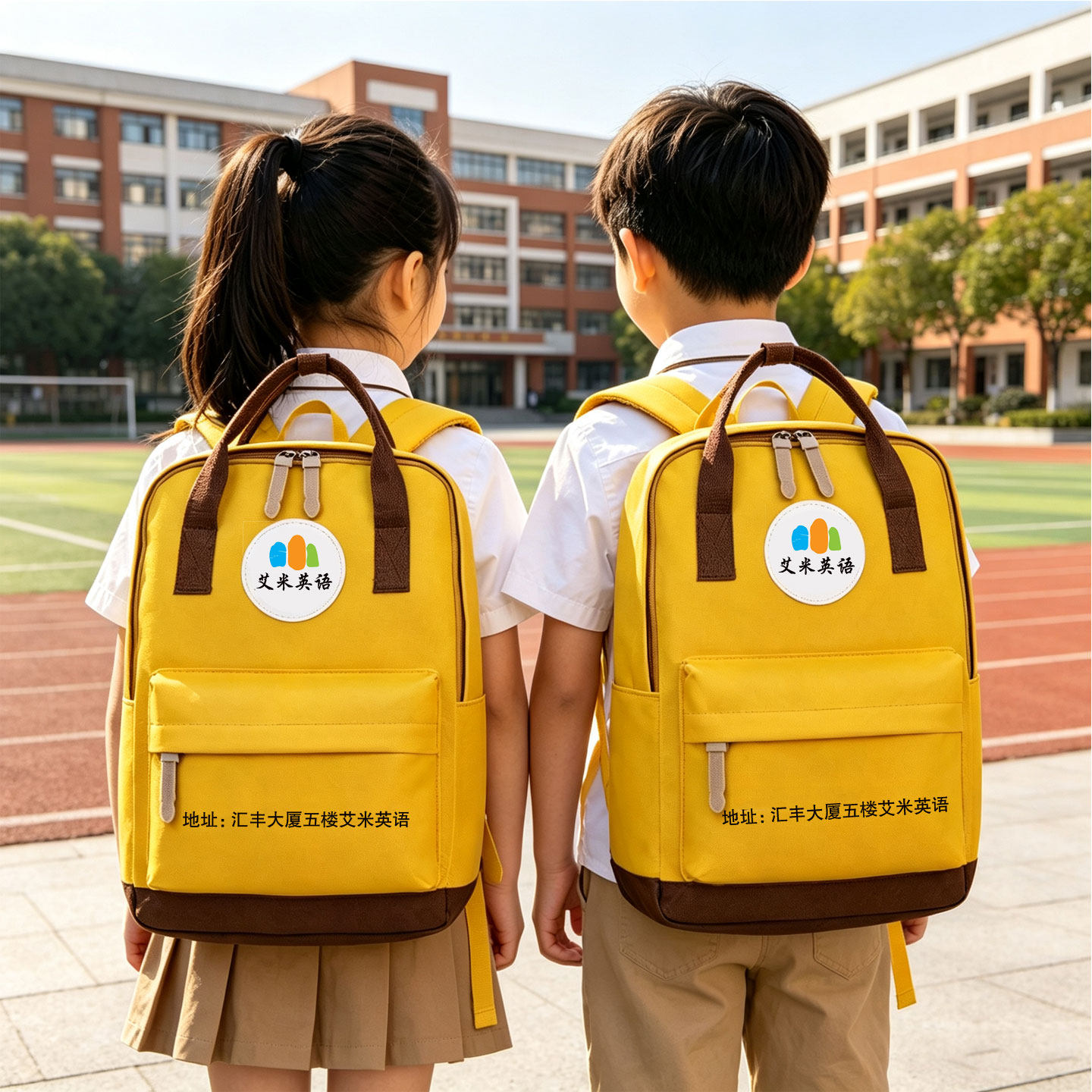 小学生书包定制印字logo机构培训班美术舞蹈儿童双肩包定制印图案