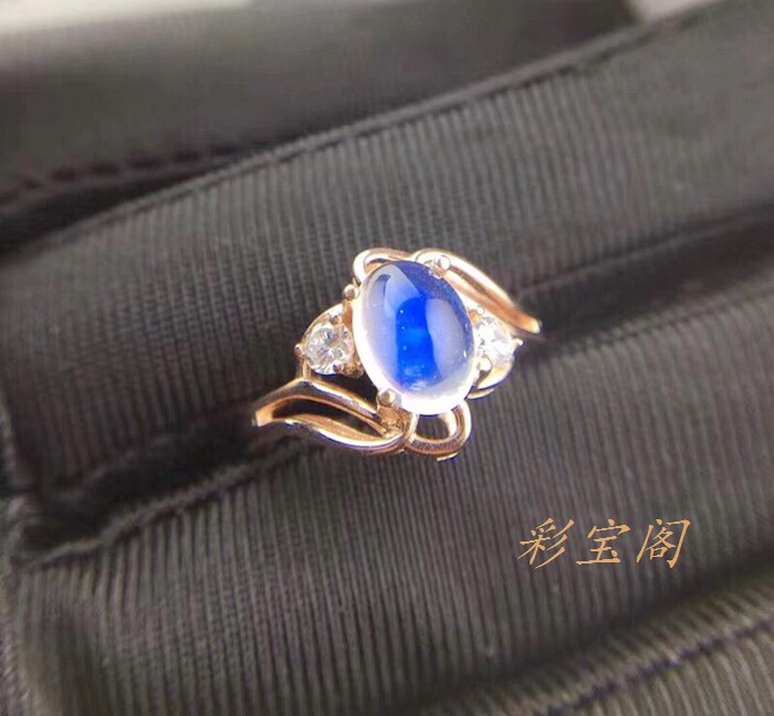 南红纯银活口翡翠月光石戒指空托