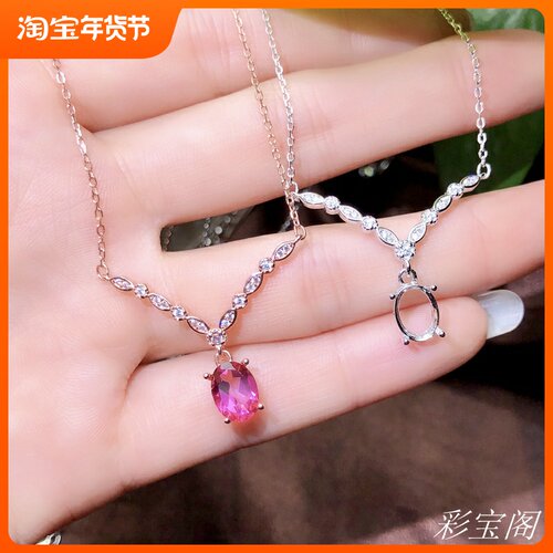 s925纯银吊坠锁骨链女日韩小众