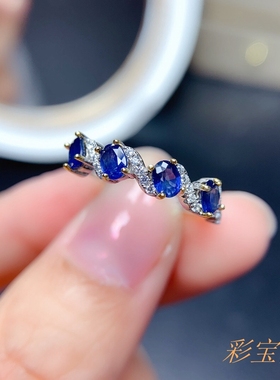 轻奢纯银秀气风金戒指